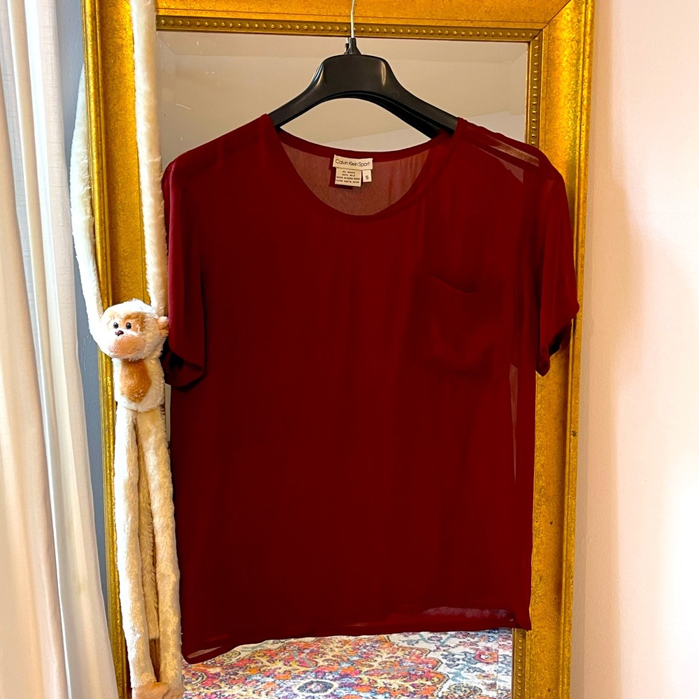 Calvin Klein Silk Sheer T